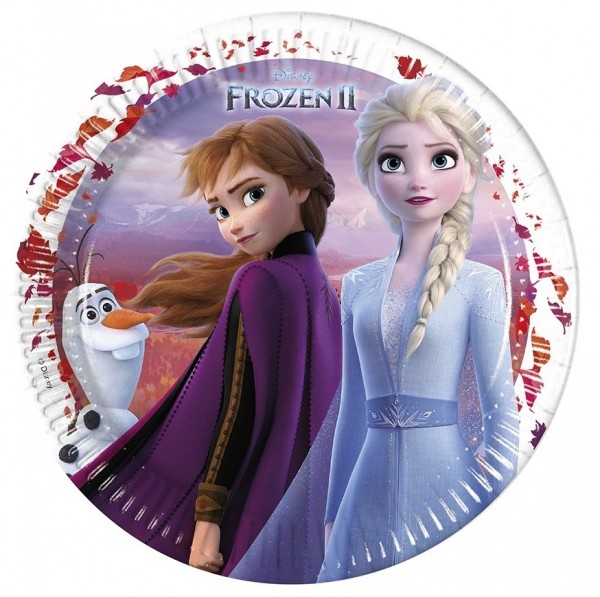 8 Frozen 2 Pappteller 23cm