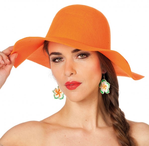 Orangener Schlapphut