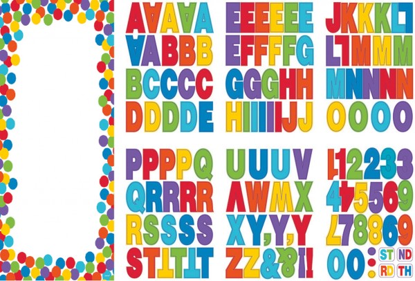 Kunterbuntes Türposter Magical Rainbow Personalisierbar