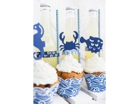 Vorschau: 6 maritime Cupcake Förmchen Ahoi