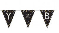 Golden Age Birthday Wimpelkette 4m