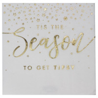 16 Goldene Weihnacht Season Servietten 34cm