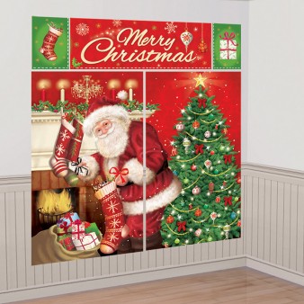 Merry Christmas Wandkulisse 5-teilig