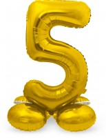 Zahl 5 Ballon gold 72cm