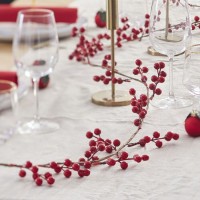 Landhaus Weihnacht Beeren Girlande 1,8m