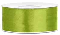 25m Satin Geschenkband apfelgrün 25mm breit