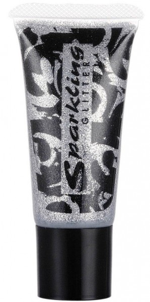 Glitzer Make-Up Silber