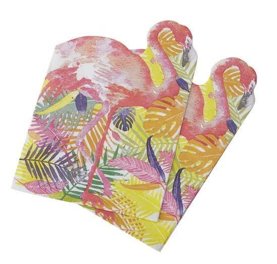 20 Flamingo Beach Servietten 33cm