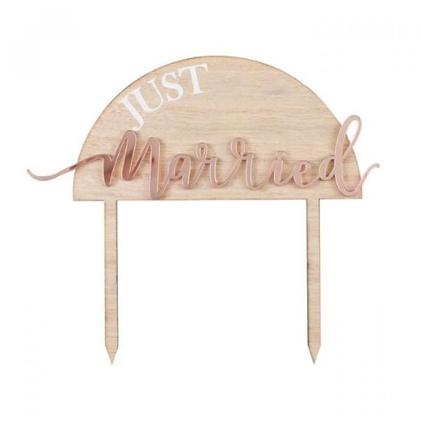 Country Wedding Just Married Tortendeko