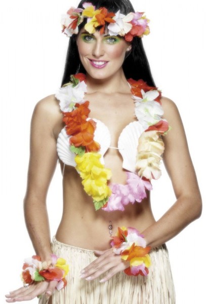 Pakina Hawaiikette Mit Stirn- Und Armbändern