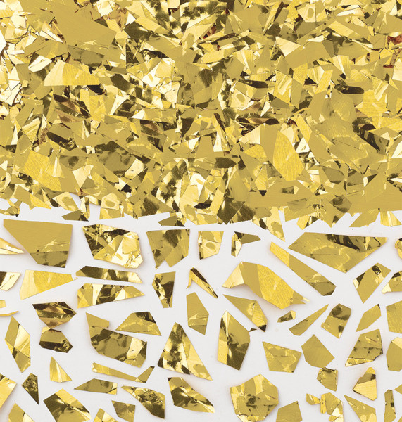 Glitzer-Folien Konfetti gold