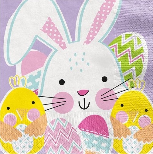 16 Fröhliche Ostern Servietten 33cm