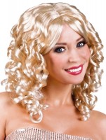 Blonde Cocktail Perücke mit Löckchen