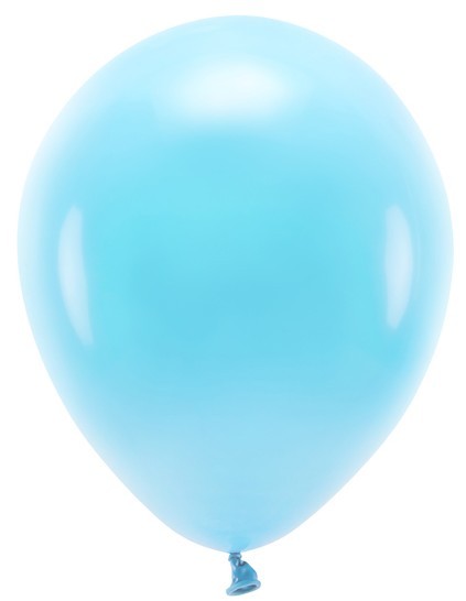 100 Eco Pastell Ballons babyblau 30cm