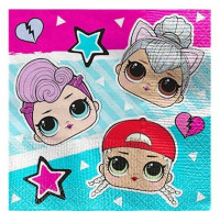 16 LOL High Fashion Servietten 25cm