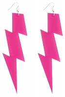 Vorschau: Neon Pinke Blitz Ohrringe