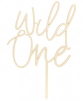 Wild One Holz Tortendeko 22cm