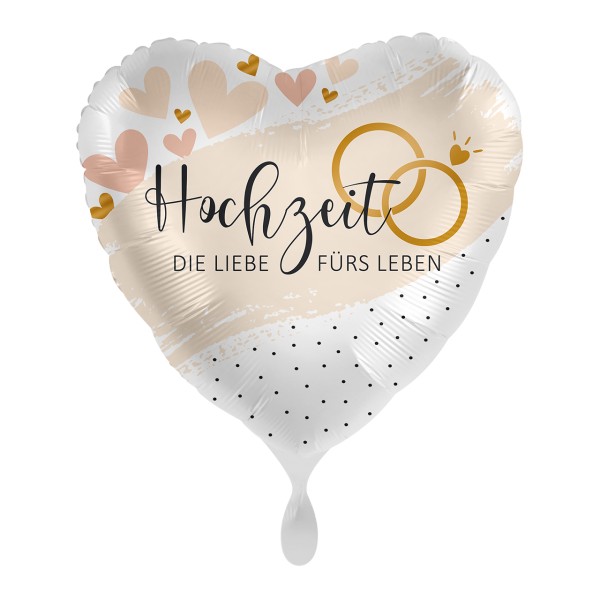 Liebe fürs Leben Hochzeitsballon 43cm