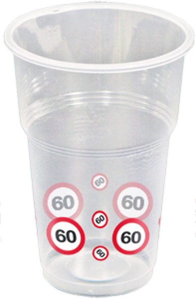 10 Verkehrsschild 60 Becher 350ml