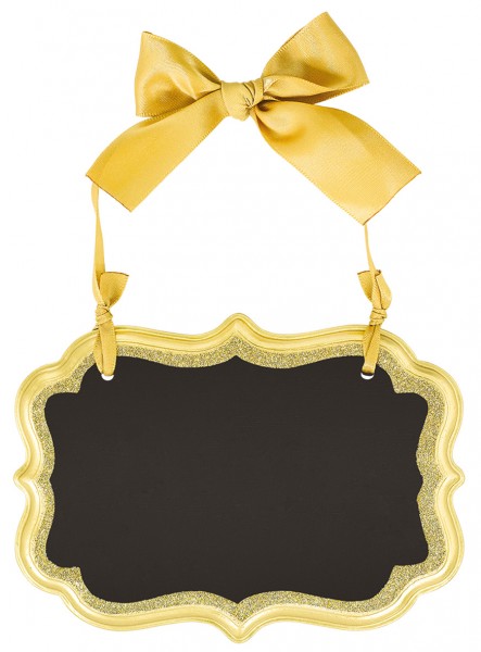 Goldenes Tafelschild 13,9 x 10,1cm
