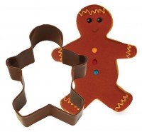 Braune Lebkuchenmann Ausstechform 8,9cm