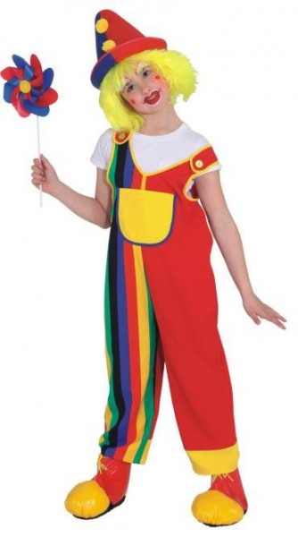 Bunt Gestreifte Clownshose Kinderkostüm