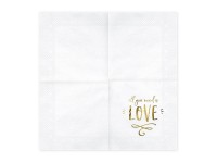Vorschau: 20 All you need is love Servietten 33cm