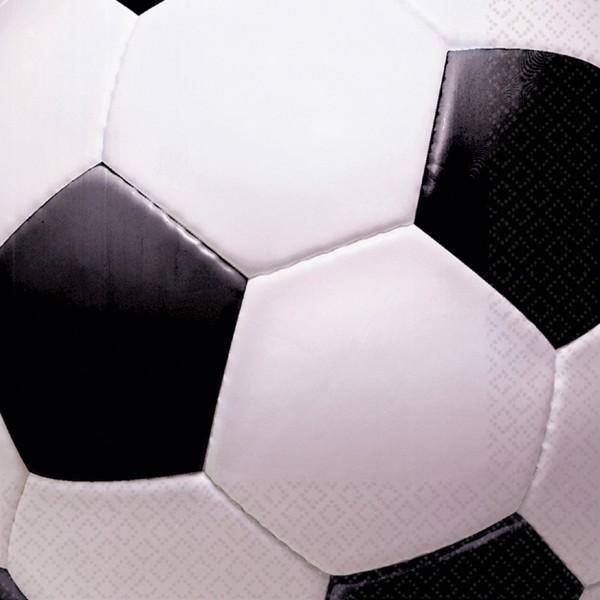 16 Fußball Party Servietten 33cm