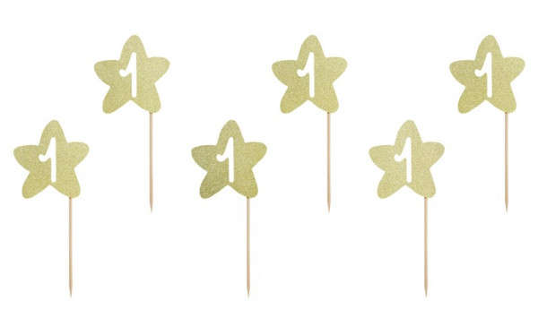 6 One Star Stern Party Picker 10cm