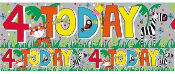 4 Today Safari Folienbanner 2,6m