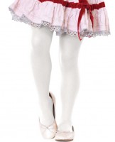 Weiße Strumpfhose Marie 7-10 Jahre