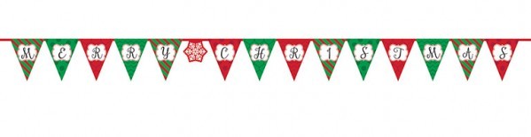 Merry Mistletoe Wimpelkette 3,8m