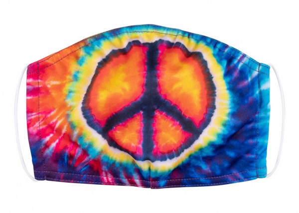 Mund Nasen Maske Hippie Lady