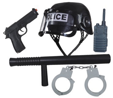 Polizei Set für Erwachsene 5-teilig