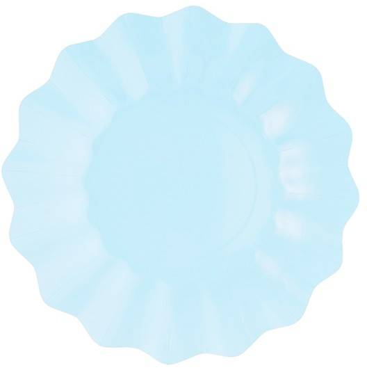 8 Light Blue Passion Pappteller