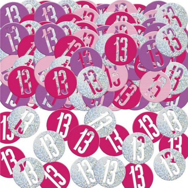 13. Geburtstag Streudeko pink 14g