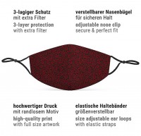 Vorschau: Mund Nasen Maske Dark Roses