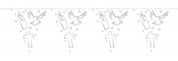 Wimpelkette Christliche Symbole 10m