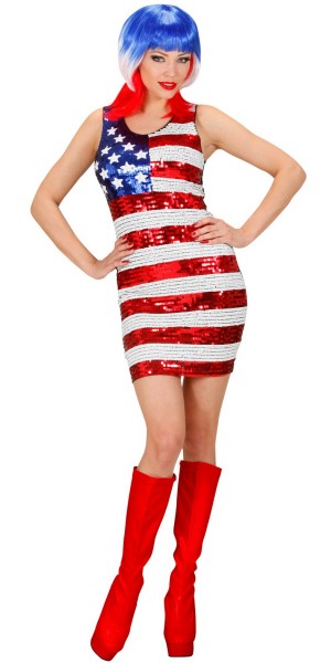 Funkelndes Miss USA Paillettenkleid