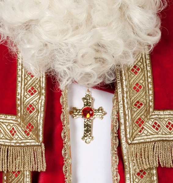 Kreuzkette Gold Mit Edlem Stein