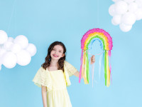 Fransen Regenbogen Zieh-Piñata 30cm