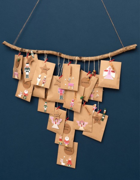 Adventskalender Set natur 5