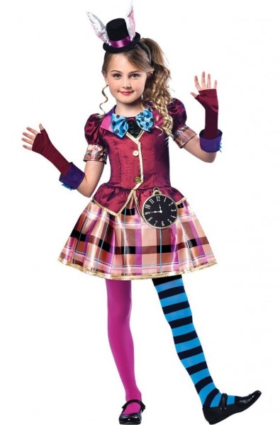 Miss Hatter Hutmacherin Mädchenkostüm