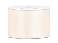 25m Satin Geschenkband hellcreme 50mm