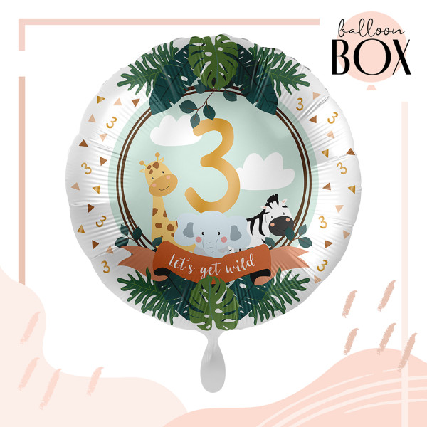 Balloha Geschenkbox DIY Jungle Friends Drei XL