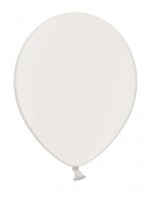 10 Partystar metallic Ballons weiß 27cm