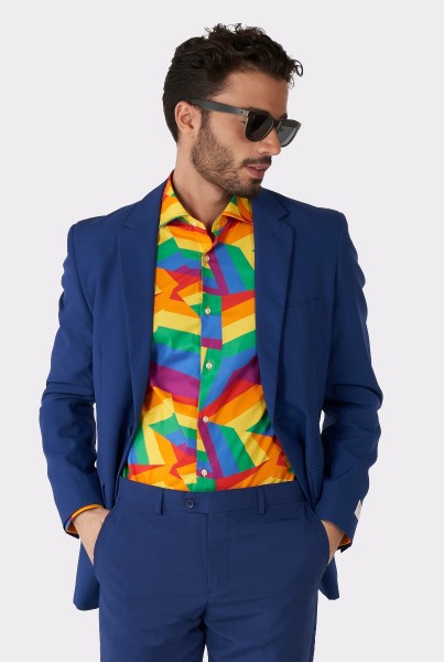 OppoSuits Regenbogen Zick Zack Hemd 4