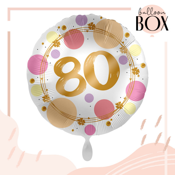 Balloha Geschenkbox DIY Happy 80 XL