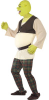 Grünes Shrek Herrenkostüm