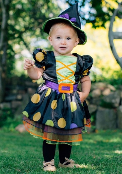 Pünktchen Hexenkostüm für Kleinkinder